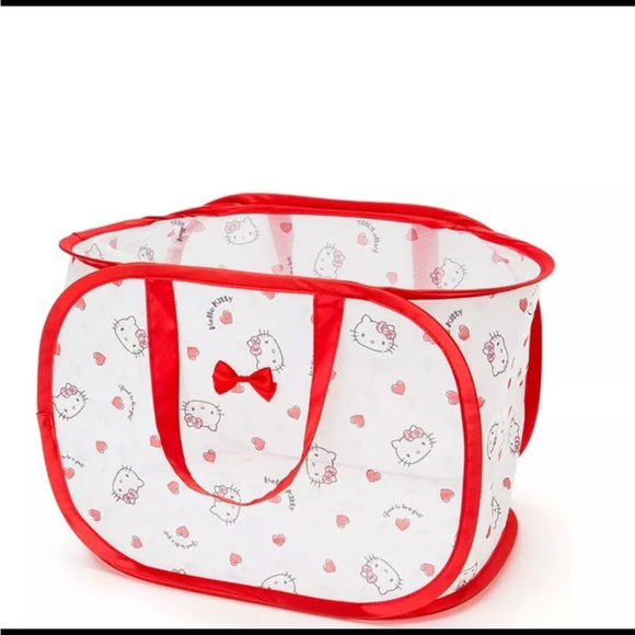 Hello Kitty Red and White Laundry Basket - Picture 1 of 3